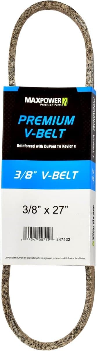 Aangedreven V-riem - Kevlar Versterkt - Grasmaaier Onderhoud - Duurzaam Aramide Materiaal - 3/8 x 27 Inch - Beige — afbeelding 1