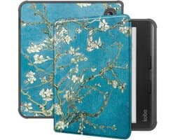 Kobo Libra Colour Hoes Book Case met Flower Print
