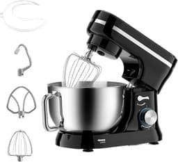Keukenmixer - Huishoudelijke Mixer - Bakken en Koken - Kantelbare Kop - 4 Liter Kom - Zwart — thumbnail 1