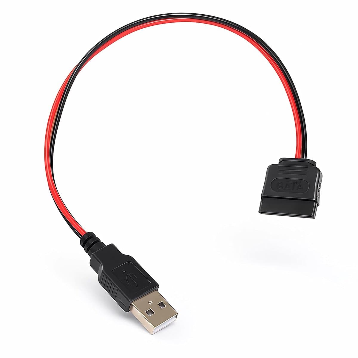 USB naar SATA adapter - Voedingskabel schijf - Externe stroomvoorziening - Standaard compatibel - 30 cm — afbeelding 1