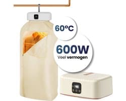 Velomira Mini Droger - Elektrische Wasdroger - Mini Opvouwbare Wasdroger - Wasdroger - Wasdroger Voor Studenten, Camping & Reizen – Met Timer