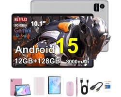 Android Tablet - 10 Inch Tablet - Mobiel Werken - Compleet Accessoires Pakket - 12GB 128GB - Roze