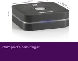 Marmitek BoomBoom 80 - Bluetooth Receiver - NFC - Bluetooth ontvanger - Speel je muziek van je Smartphone af op je geluidsinstallatie - Spotify — thumbnail 5