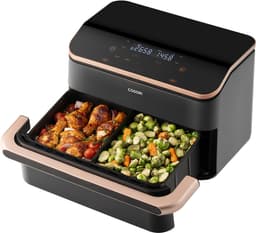 Cosori Dual Blaze Twinfry – Dubbele Airfryer XXL – 10L – Dual Zone of MegaZone – 6 Programma’s — thumbnail 2