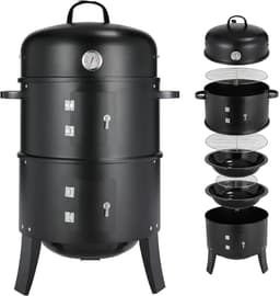 Rolu 3-in-1 BBQ Smoker – Rookoven - Grillen – Roken – Stomen – Barbecue – Slow Cooking – 4 Tot 6 Personen – Inclusief Waterpan — thumbnail 1