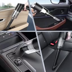 3 in 1 Autostofzuiger Draadloze handheld stofzuiger - Mini draagbare, USB snoerloze, oplaadbare mini-stofzuiger Geschikt voor auto's, huizen en kantoren — thumbnail 4