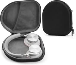 Allecto - Draagtas voor koptelefoon - Beschermende hardcase - Compatibel met diverse merken - Geschikt voor opslag - Zwart - Hoofdtelefoon accessoire opbergetui met kabelopslag — thumbnail 1