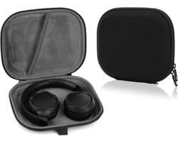 Allecto- Hoofdtelefoon draagtas - beschermende hoes - opbergtas - zwart - kabelopslag - geschikt voor JBL Tune 670NC, Tune 660, Tune600BT, Tune570BT, Live 460NC, Live 400BT - harde schaal - reistas - oplader opslag