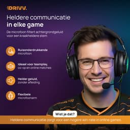 Drivv. PRO Gaming Headset met Microfoon - Game Headset - Geschikt voor PS4, PS5, Xbox One, Xbox Series en PC - Gaming Koptelefoon — thumbnail 2