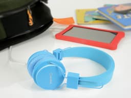 AV:Link CH850-BLU educatieve school kinderhoofdtelefoon met volumebegrenzer en microfoon — thumbnail 5