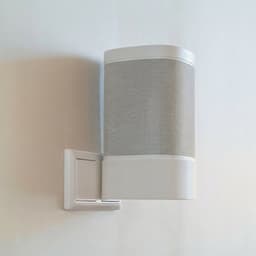 Muurbeugel geschikt voor Sonos One (SL) / Play:1 - Standaard geschikt voor Sonos One - Stopcontact Houder - Zonder boren - Kabelvrij & Stevig - Wit — thumbnail 5