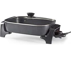 Florixa® Partypan -Airfryer -Hapjespan - makkelijke schoon te maken - Diameter 32 cm - Zwart- 50cm x 23cm x 31cm