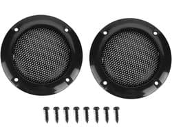 Luidsprekerroosterafdekking 5 cm - 2 stuks, koudgewalst staal, decoratief geluid - geschikt voor kleine luidsprekers, autoluidsprekers.