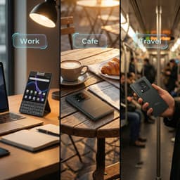 Unihertz Titan 2 5G Smartphone – Android 15, QWERTY Fysiek Toetsenbord, 12GB RAM, 512GB Opslag, NFC & OTG – Zwart (zonder oplader) — thumbnail 5