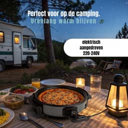 Aurixi® Partypan -Airfryer -Hapjespan - makkelijke schoon te maken - diameter 32 cm - Zwart - 40cm x 38cm x 16cm — thumbnail 7