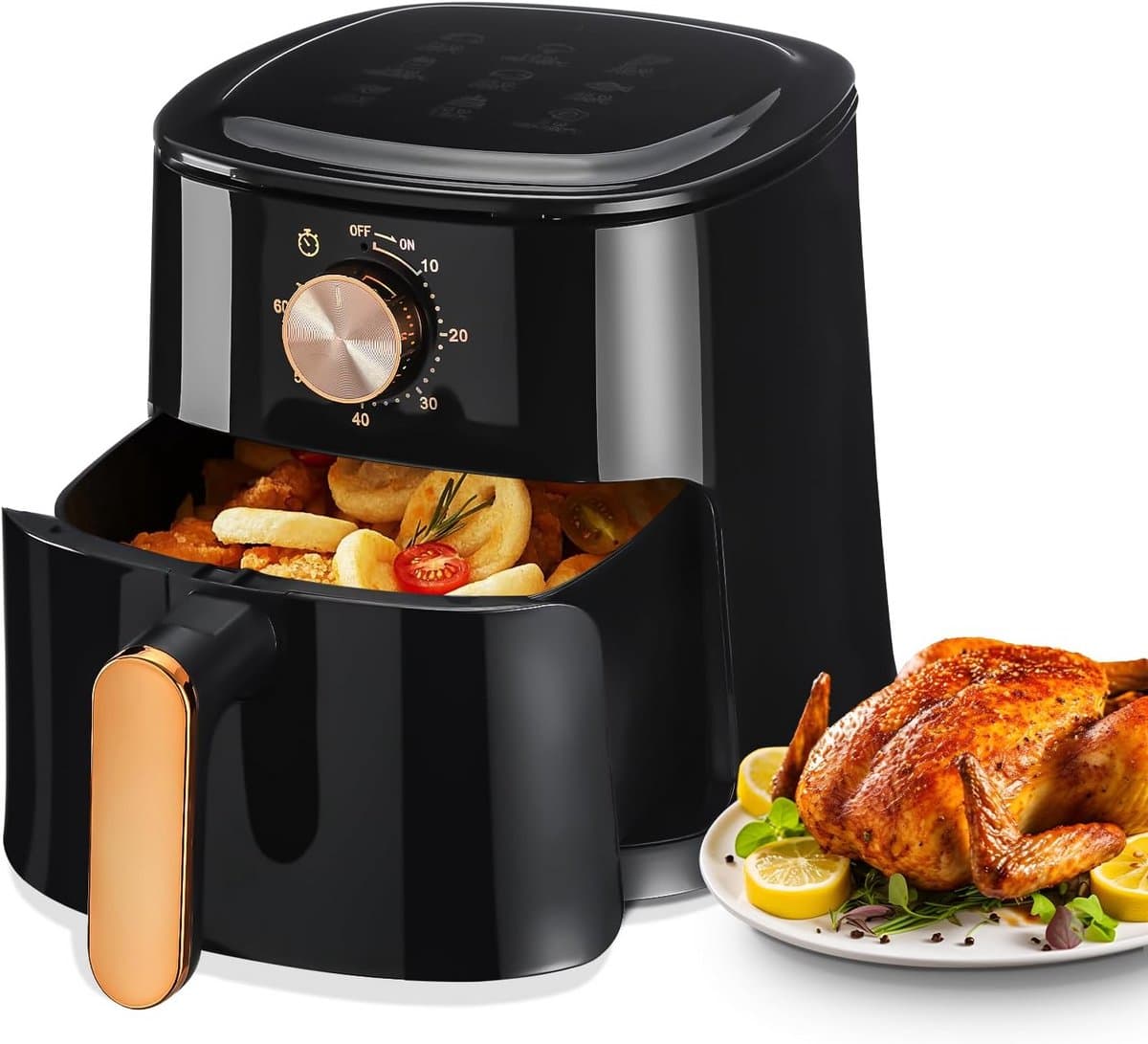 Airfryer 4 Liter met Timer en Hoge Wattage voor Gezonde Frituur en Grillen — afbeelding 1