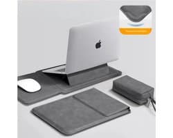 Taikesen - Laptop Sleeve - Met Standfunctie - PU Materiaal - MacBook - Voor Mannen En Vrouwen - DT