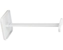 Moderne Headset Houder - Opbergrek Basis - Efficiënte Organisatie - Met Smartphone Slot - 103 x 103 x 238mm - Zwart