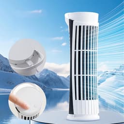 Torenventilator - Stille Koeler - Persoonlijke Verkoeling - Bladloos Ontwerp - 254 cm - Wit — thumbnail 5