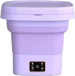 Draagbare Wasmachine - Opvouwbare Wasbak - Thuis Reizen Kamperen - Geïntegreerde Centrifuge - 9 Liter — thumbnail 1