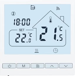 WiFi Slimme Thermostaat 16A – Geschikt voor Elektrische Vloerverwarming – Tuya App – Compatibel met Alexa & Google – Programmeerbare Kamerthermostaat — thumbnail 1