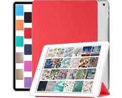 Schokbestendige Hoes voor iPad Air 2 (9.7 inch 2014) met Transparante Achterkant - Rood