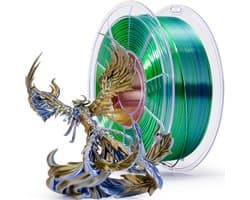 Zijdeachtig PLA Filament 1.75mm - Multicolor Kleurovergang 1kg voor 3D Printer