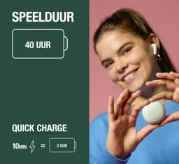 Fresh 'n Rebel Twins Core 2 - Draadloze oordopjes - Bluetooth oortjes met 40 uur speeltijd - Met Microfoon en App - Velvet Green & Flamy Orange — thumbnail 5