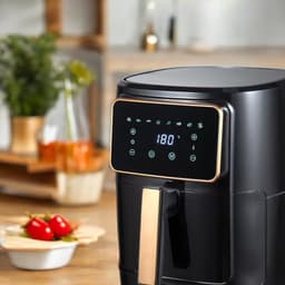 Zyrex® Airfryer XXL - Mini-oven - Heteluchtfriteuse - 12L - 12 Programma's- Zwart- 36cm x 40cm x 36cm — thumbnail 2