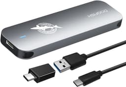 Draagbare Externe SSD 2TB USB-C Supersnel Metaal - Compatibel met Mac, Windows, Android — thumbnail 1