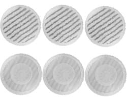 Geschikt voor S6002UK stoomreiniger pads vervanging voor Shark S6002UK S8201UKCP stoomreiniger, herbruikbare stoom- en schrob-alles-in-één reinigingsmop pads, schrobben en ontsmetten roterende power pads