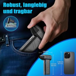 RFWR® Elektrische Stofblazer 130.000 tpm - Krachtige, Draagbare Mini Reinigingsblazer met 3 Snelheden voor Thuis, Auto en Buiten — thumbnail 2