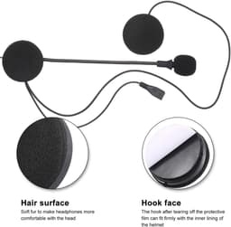 RFWR® Draadloze motorhelm hoofdtelefoon met Bluetooth 4.0 en EDR - Handsfree muziek en belervaring — thumbnail 5