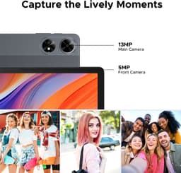 DOOGEE Tab G6+-Tablet-Android 15-11 inth FHD+ 90Hz- 4G LTE-32GB ROM+256GB ROM（2TB TF）-Unisoc T7280-8000mAh/18W-Dubbele luidsprekers-Widevine L1-Face ID-Grijs — thumbnail 3