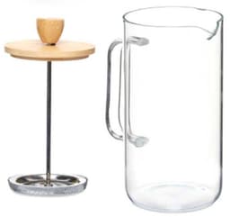 Theepot Vivalto SW8132 600ML Natuurlijk Bamboe Borosilicaatglas 600 ml — thumbnail 4