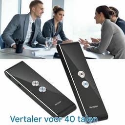 Vertaler Spraak Apparaat Alle Talen - Vertaalcomputer - Real-time Gesprekken En Fotovertaling - 1 Stuk - Reizen En Zaken Zwart — thumbnail 3