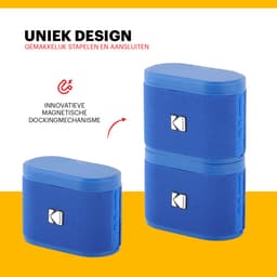 Kodak SoundBrix Bluetooth Speaker – Draadloze Muziek Box – 5W RMS – Blauw — thumbnail 3