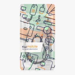 kwmobile Strap Compatible with Samsung Galaxy Buds 3 - Silicone Cord Holder for Wireless Earphones - Black — thumbnail 6