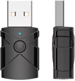 USB Bluetooth 5.2 Audio Adapter - 2-in-1 Transmitter en Receiver - zender en ontvanger - Inclusief 3.5mm AUX Kabel - Voor o.a. PC, TV en Speakers - zwart — thumbnail 2