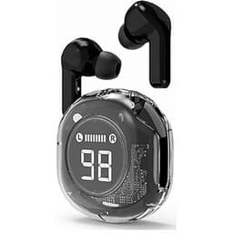 Gembird Transparante TWS In-Ear Koptelefoon – Draadloos Bluetooth Hoofdtelefoon – Zwart – Oplaadcase Inclusief – Compact en Lichtgewicht — thumbnail 2