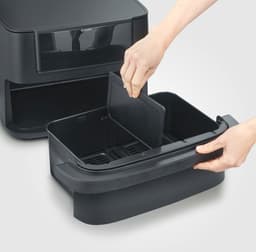 Severin FR 2490 Black Line Flex Heteluchtfriteuse XXL – 9 Liter – Dual Zone – Sync Cook & Sync Finish – 11 Programma’s – 2600W – Zwart — thumbnail 5