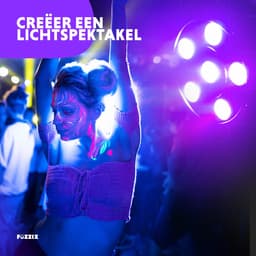 Blacklight met Ingebouwde Accu - Fuzzix PLP14 - Disco Feestverlichting - 6 leds — thumbnail 2