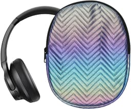 kwmobile Hoes voor Anker Soundcore Q20i Tas – Case voor Headset van Metallic Kunstleer en Nylon – meerkleurig — thumbnail 3