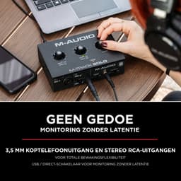 M-AUDIO M-Track Solo USB Audio Interface voor opnemen, streamen en podcasten met XLR-, lijn- en DI-ingangen, plus een softwaresuite inbegrepen — thumbnail 4