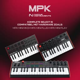 Akai Professional MPK Mini Play MK3 - MIDI-keyboardcontroller met ingebouwde luidspreker en geluiden plus dynamisch keyboard, MPC-pads, softwarepakket en Native Instruments Sound Package — thumbnail 4