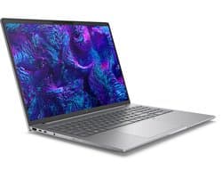 "HP ZBook 8 G1i 16 Intel Core Ultra 7 255H Mobiel werkstation 40,6 cm (16"") WUXGA 32 GB DDR5-SDRAM 1 TB SSD NVIDIA RTX 500 Ada Wi-Fi 7 (802.11be) Windows 11 Pro AI Workstation, AI PC Zilver"