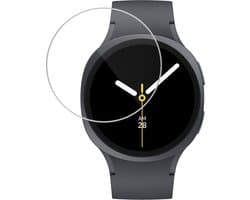 Screenprotector - Geschikt voor Samsung Galaxy Watch 8 (40 mm) - Sterk & Shockproof - Tempered Glass - Beschermglas Screen Cover - Gehard Glas - Bescherm Protector voor Smartwatch