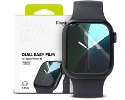 Ringke Dual Easy Geschikt voor Apple Watch 11 / 10 46MM Screen Protector Folie (3-Pack)