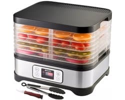 Ruhhy Voedseldroger 10L – 24u Timer en LCD Display – Droger voor Champignons en Fruit – Compact en Krachtig