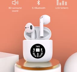 JAP Sounds AP80 - Draadloze oordopjes met oplaadcase - 24/u Luistertijd - Bluetooth - Earbuds wireless - Sport oortjes - Geschikt voor apple, iphone, android, samsung etc. — thumbnail 3